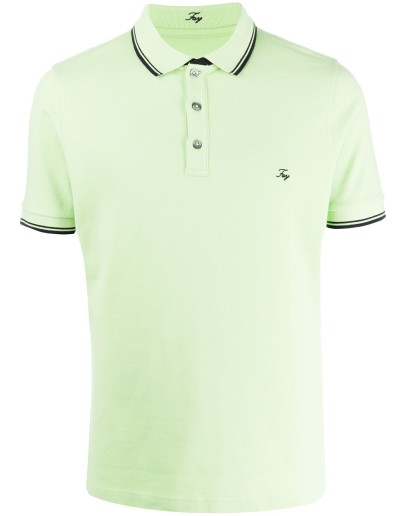 logo-print polo shirt