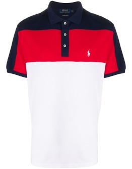 colour-block polo shirt