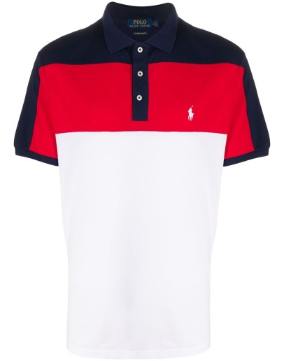 colour-block polo shirt
