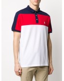 colour-block polo shirt