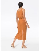 tie-front midi dress