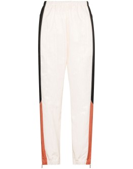 Moire side-stripe trackpants