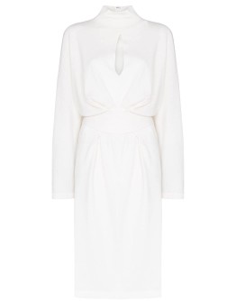 belted cashmere dress
