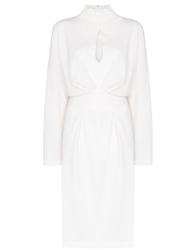 belted cashmere dress