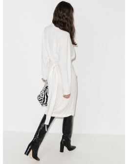 belted cashmere dress