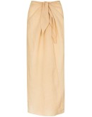 knotted midi skirt