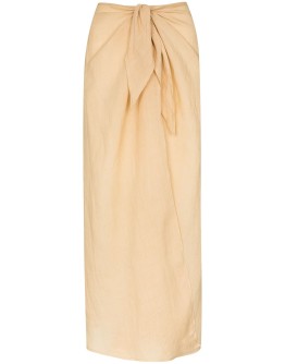 knotted midi skirt