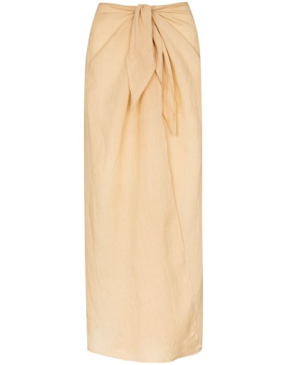 knotted midi skirt