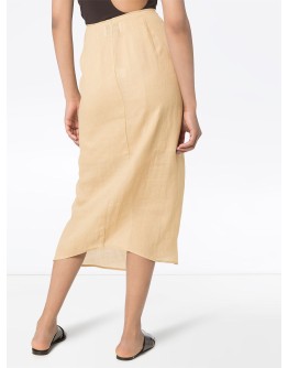 knotted midi skirt