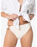 asymmetric tortoise buckle bikini bottoms