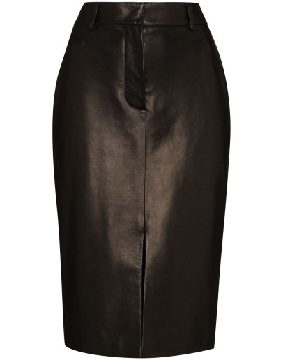 front-slit pencil skirt