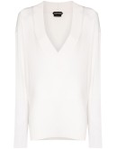 deep V-neck jumper