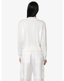 deep V-neck jumper