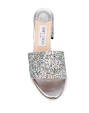 Minea 45mm glitter-effect mules