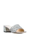 Minea 45mm glitter-effect mules