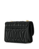 M-plaque quilted crossbody bag