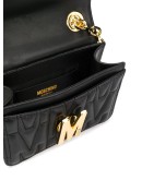 M-plaque quilted crossbody bag