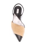 pointed slingback ballerina shoes