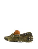 camouflage-print square-toe loafers