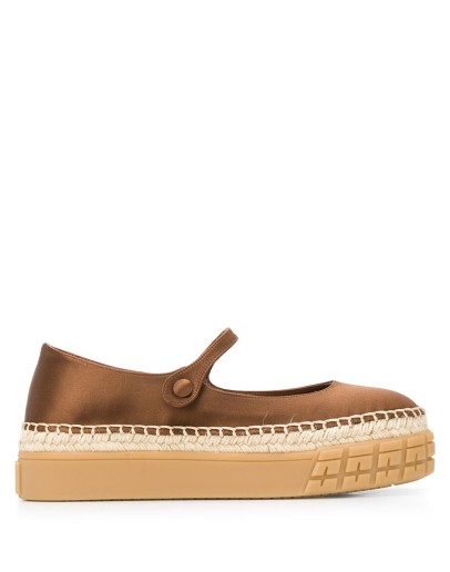 mary-jane platform ballerina shoes