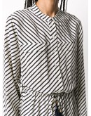tassel-detail striped jumpsuit