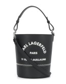 Address print bucket bag
