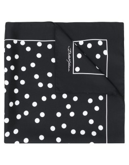 polka dot print scarf