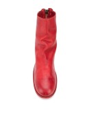 grained-effect ankle boots