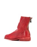 grained-effect ankle boots