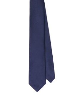 embroidered logo tie