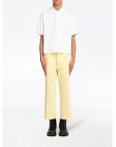 oversized knitted polo shirt
