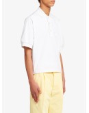 oversized knitted polo shirt