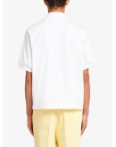 oversized knitted polo shirt