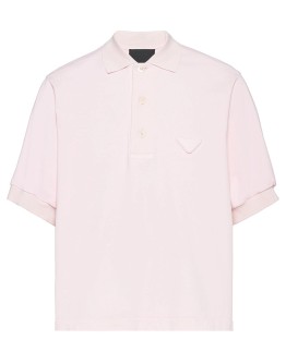 logo-patch polo shirt