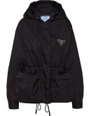 oversized drawstring zipped jacket