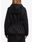 oversized drawstring zipped jacket