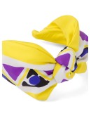 picturesque printed silk headband