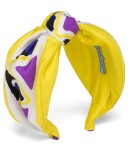 picturesque printed silk headband