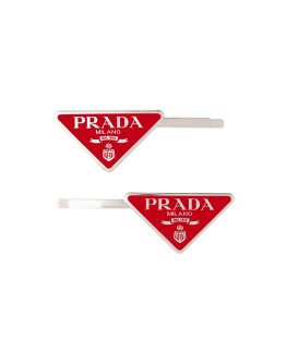 triangle logo hair clips