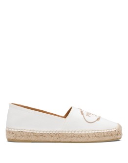 embroidered logo espadrilles