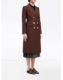 double-breasted belted coat