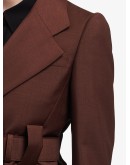double-breasted belted coat