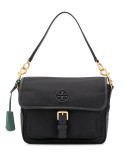 logo patch satchel bag