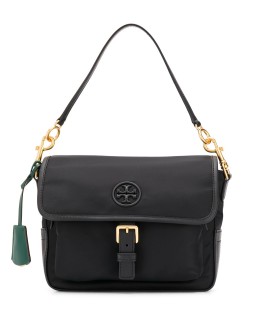 logo patch satchel bag