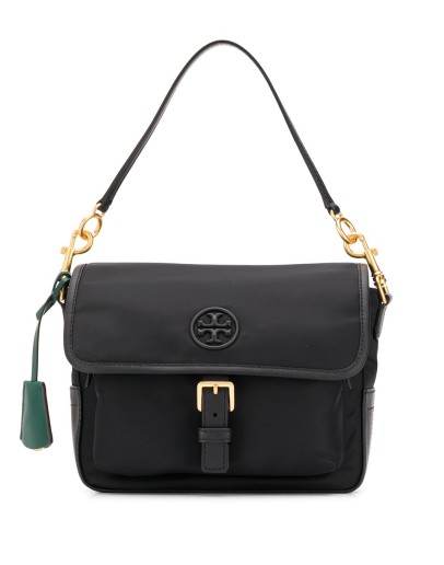 logo patch satchel bag