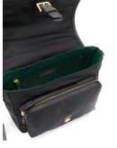 logo patch satchel bag