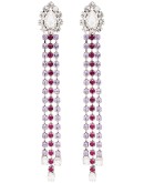 crystal-embellished drop earrings