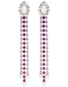 crystal-embellished drop earrings