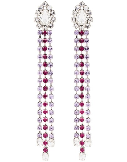 crystal-embellished drop earrings