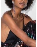 crystal-embellished drop earrings